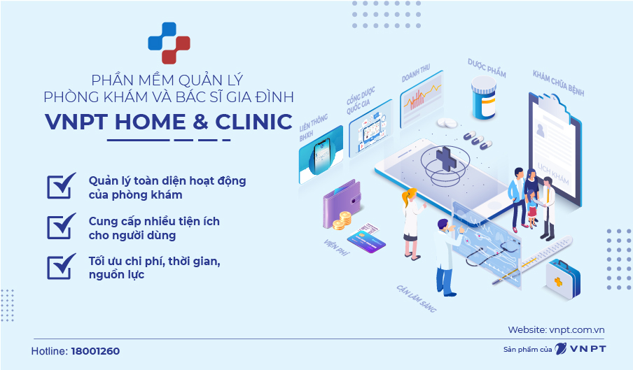 Phần mềm quản lý phòng khám và bác sĩ gia đình (VNPT Home & Clinic)